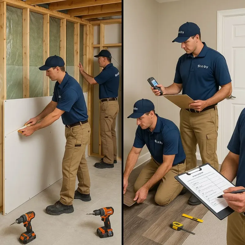 Repairs and Reconstruction process in Talladega, AL